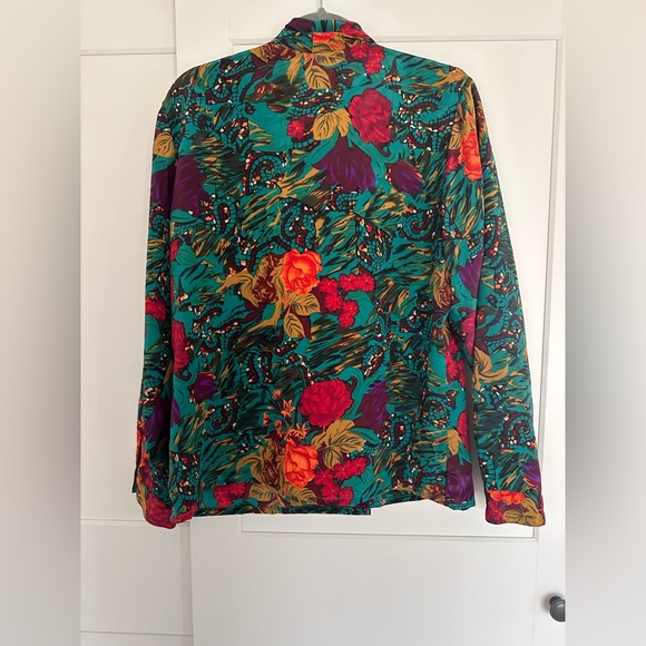 Vintage silky blazer blouse - Picture 2 of 8